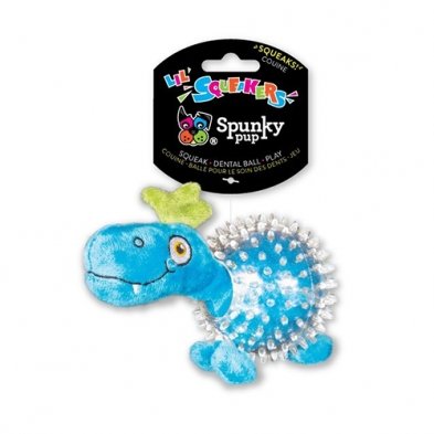 Spunky Pup® Dino in Spiky Ball Dog Toy - Natural Pet Foods