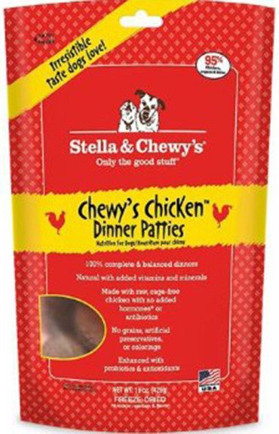 Stella Chewy's® Chewy's Chicken Dinner Patties Freeze-Dried Raw