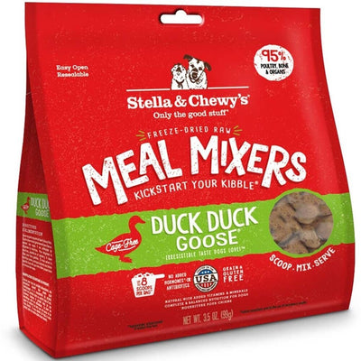 Stella & Chewy Meal Mixers Duck Duck Goose Freeze Dried Dog Food - Natural Pet Foods