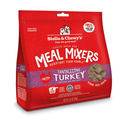 Stella & Chewy Meal Mixers Tantalizing Turkey Freeze Dried Dog Food - Natural Pet Foods
