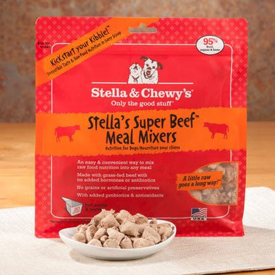 Stella & Chewy's - Meal Mixers - Stella's Super Beef Freeze Dried Dog Foods - Natural Pet Foods