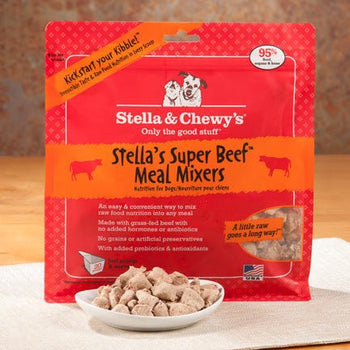 Stella & Chewy's - Meal Mixers - Stella's Super Beef Freeze Dried  Dog Foods