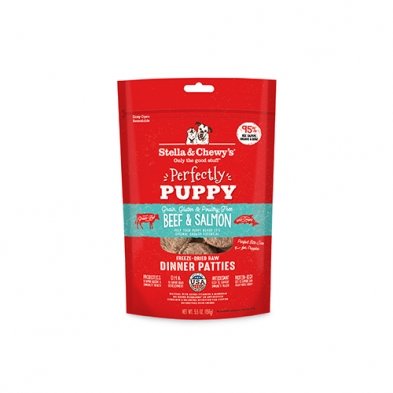 Stella & Chewy's® Perfectly Puppy Beef & Salmon Dinner Patties Freeze-Dried Raw Dog - Natural Pet Foods