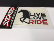 Stickers - Live - Love - Ride - Natural Pet Foods