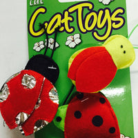 Think! Cat - Felt Ladybug Toys SALE - Natural Pet Foods
