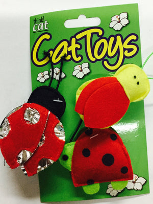 Think! Cat - Felt Ladybug Toys SALE - Natural Pet Foods