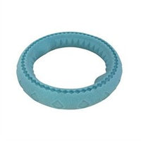 Totally Pooched Chew n' Tug Rubber Ring 6.5", Teal - Natural Pet Foods