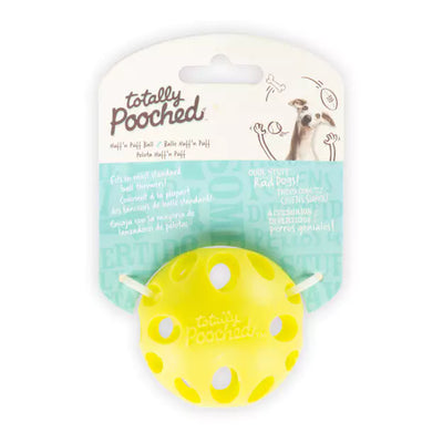 Totally Pooched Huff'n Puff Rubber Ball, Green