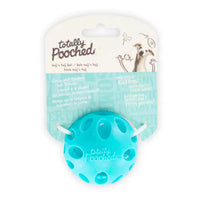 Totally Pooched Huff'n Puff Rubber Ball, Teal