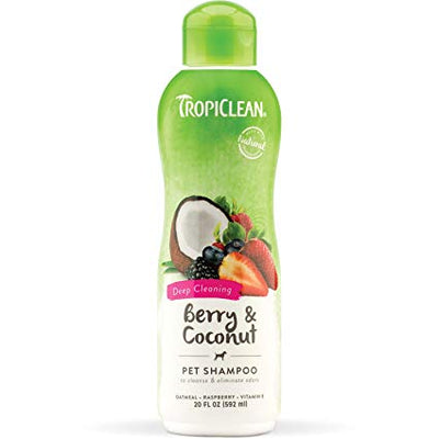 Tropiclean Deep Cleaning Shampoo - Berry & Coconut - Natural Pet Foods