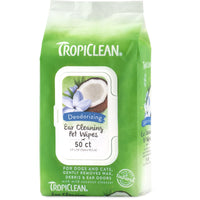 Tropiclean - Deodorizing Ear Cleaning Pet Wipes - Natural Pet Foods