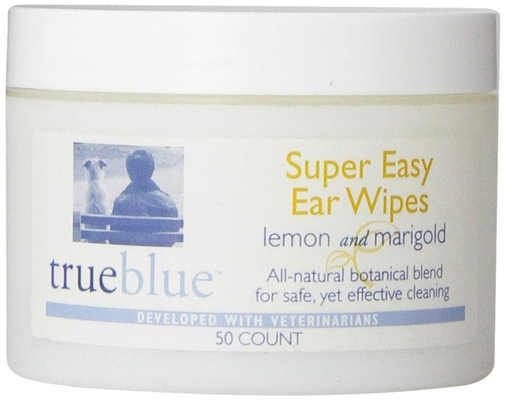 True Blue Ear Wipes Super Easy (Lemon & Marigold) - Natural Pet Foods