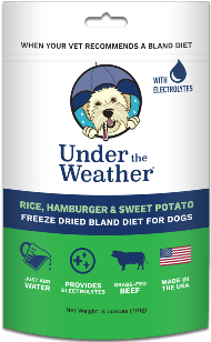Under the Weather Dog Bland Diets with Electrolytes (Freeze Dried) 170 g