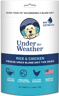 Under the Weather Dog Bland Diets with Electrolytes (Freeze Dried) 170 g - Natural Pet Foods
