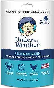 Under the Weather Dog Bland Diets with Electrolytes (Freeze Dried) 170 g