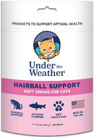 Under the Weather Soft Chews Cat Supplement Hairball Support 60 chews - Natural Pet Foods