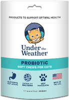 Under the Weather Soft Chews Cat Supplement Probiotic 60 chews - Natural Pet Foods