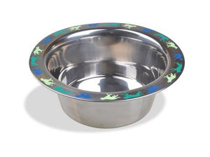 Vanness Stainless Decorated Dish 32oz - Natural Pet Foods