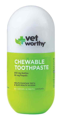 Vet Worthy Chewable Toothpaste - 60 count - Natural Pet Foods