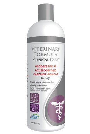 Veterinary Formula Labs-Antiparasitic & AntiSeborrheic Medicated Shampoo for Dogs - Natural Pet Foods