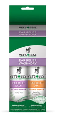 Vet's Best Ear Relief Wash + Dry - Natural Pet Foods