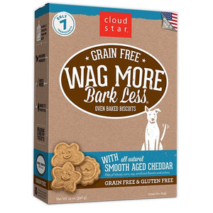 Wag More Bark Less Grain Free Dog Treats - Smoothed Aged Cheddar 5 oz - Natural Pet Foods