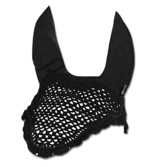 Waldhausen Fly Veil with Elastic Ears - Black - Natural Pet Foods