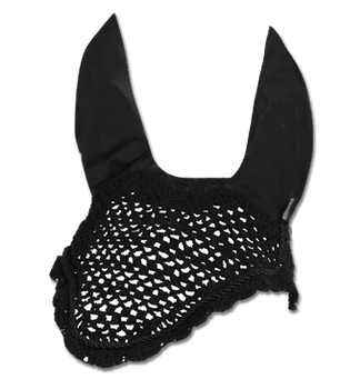 Waldhausen Fly Veil with Elastic Ears - Black