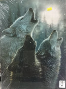 Wall Art - Light Up Canvas - Howling Wolves - Natural Pet Foods