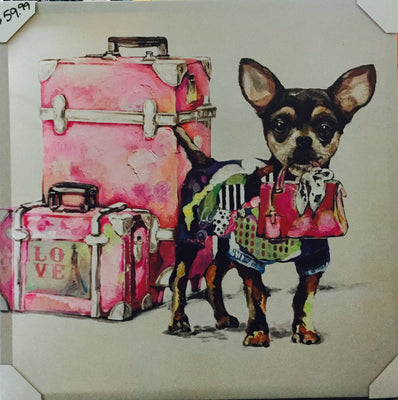 Wall Art - Travelling Chihuahua - Natural Pet Foods