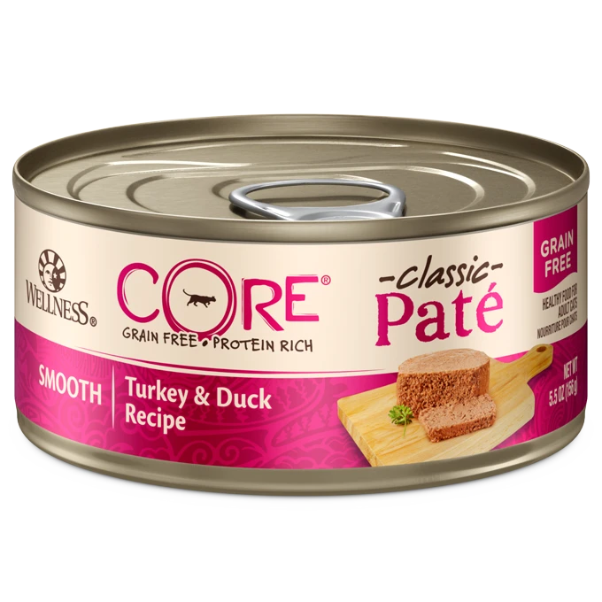 Wellness Core Grain Free - Turkey & Duck Formula Case of 24 x 5.5oz