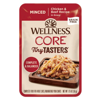 Wellness Core Wet Food Tiny Tasters Mince Chicken & Beef in Gravy 12 x 1.75oz (8% Case Discount)(8% Case Discount)