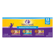 Wellness 12 can Variety Pack Seafood Pate Favorites - Natural Pet Foods