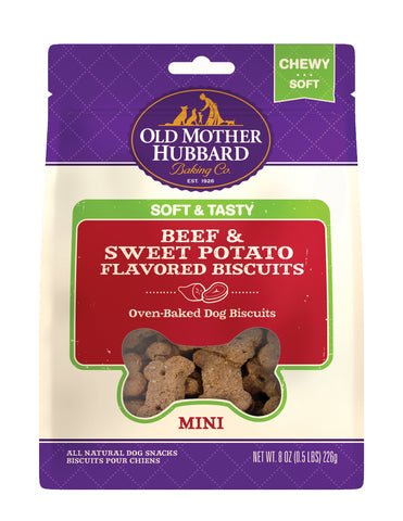 Wellness ® Old Mother Hubbard ® Soft & Tasty Beef & Sweet Potato 8 oz Mini Dog Treat - Natural Pet Foods