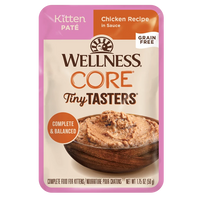 Wellness® CORE® Tiny Tasters™ Kitten Pâté Chicken Recipe in Sauce Wet Cat Food 12 x 1.75oz (8% case discount)