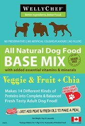 Welly Chef All Natural Dog Food Base Mix Veggie & Fruit & Chia - Natural Pet Foods