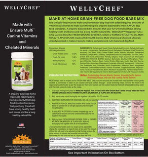 Wellychef Blend for Chicken, Duck or Salmon Dog Food - Natural Pet Foods