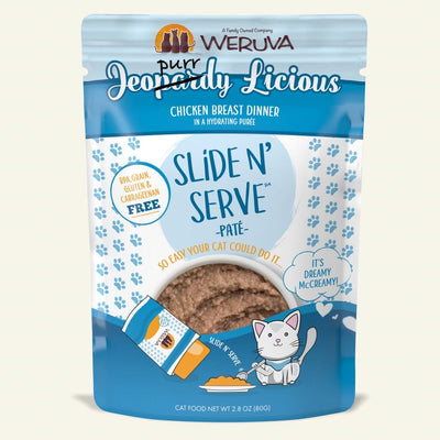 Weruva - Slide N' Serve - Jeopurrdy Licious Cat Wet Pouches - Natural Pet Foods