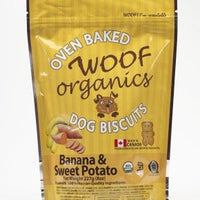 Woof Organics Banana & Sweet Potato 8 oz - Natural Pet Foods