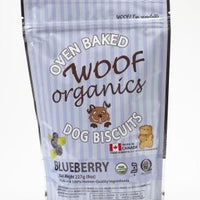 Woof Organics Blueberry dog treats 8 oz - Natural Pet Foods