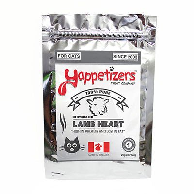 Yappetizers Lamb Heart for cats 20 g - Natural Pet Foods