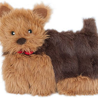 ZippyPaws - Squeakie Pup No-Stuffing Plush Dog Toy, 11 Squeakers - Yorkie - Natural Pet Foods